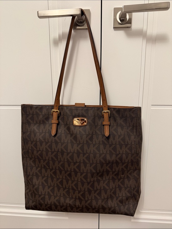 Michael Kors Handbags - Michael Kors Brown and Tan Logo Tote